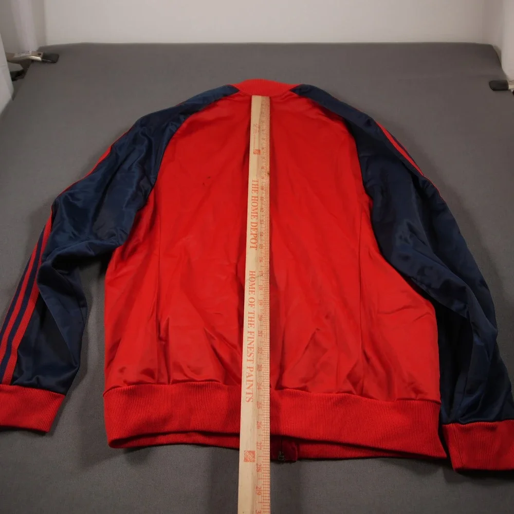 Vintage 70s Adidas ATP Keyrolan Three Stripe Raglan Men Track Jacket L Red Blue